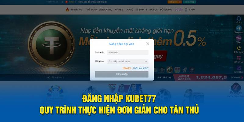 Chi tiết quy trình tham gia bắt cá tại Kubet77